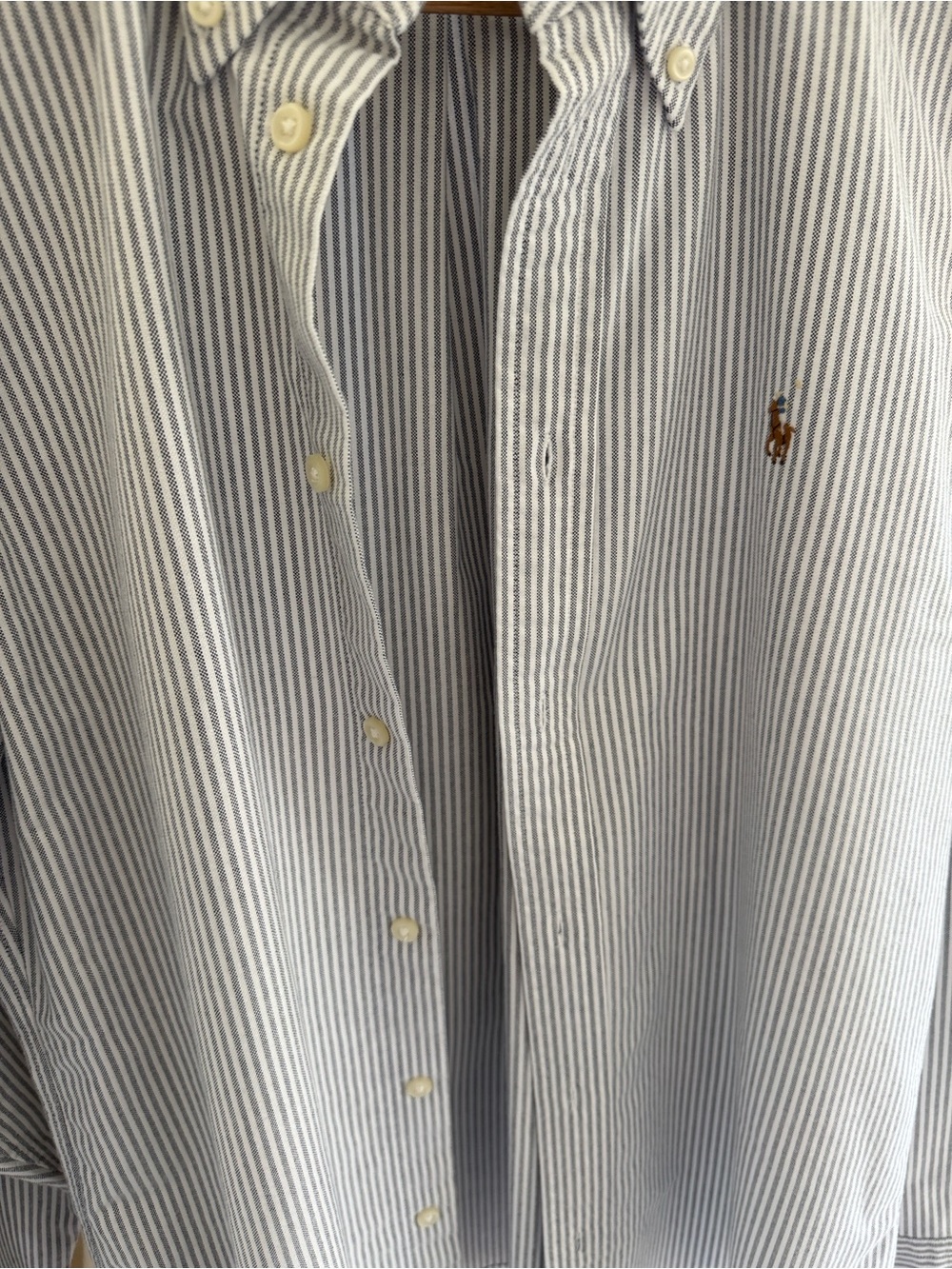 Classic and timeless Polo Ralph Lauren black-and-white striped button-down M - Picture 11 of 11